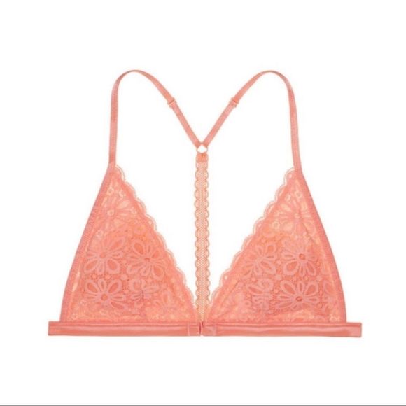 Victoria’s Secret Front Close Daisy Lace T-Back Bralette - Picture 3 of 6
